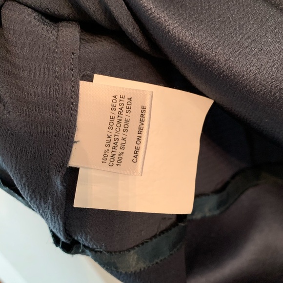 BCBG Max Azria Runway Silk Fan Sleeve Blouse: XS - Picture 8 of 8